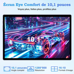 ZIOVO Tablette 10 Pouces Android 15,30Go RAM+128Go ROM (TF 2To)Tablet,5G WiFi Tablettes,Octa-Core 2.0 GHz/Gemini AI/Widevine L1/