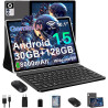 ZIOVO Android 15 Tablette 10 Pouces,30Go RAM+128Go ROM (TF 2To)Tablet,5G WiFi Tablettes,Octa-Core 2.0 GHz/Gemini AI/Widevine L1/