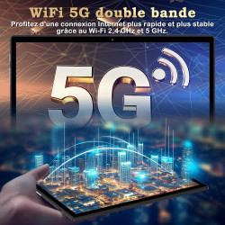 ZIOVO Android 15 Tablette 10 Pouces,30Go RAM+128Go ROM (TF 2To)Tablet,5G WiFi Tablettes,Octa-Core 2.0 GHz/Gemini AI/Widevine L1/