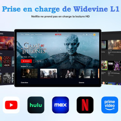 ZIOVO Android 15 Tablette 10 Pouces,30Go RAM+128Go ROM (TF 2To)Tablet,5G WiFi Tablettes,Octa-Core 2.0 GHz/Gemini AI/Widevine L1/