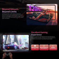 TECLAST T65 Plus Tablette 13.4 Pouces, Écran 120Hz, Helio G99 2.2GHz Octa-Core Gaming, 20Go RAM+256Go ROM(TF 8To), Dual SIM 4G L