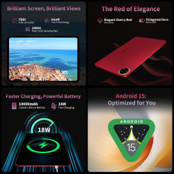 TECLAST T65 Plus Tablette 13.4 Pouces, Écran 120Hz, Helio G99 2.2GHz Octa-Core Gaming, 20Go RAM+256Go ROM(TF 8To), Dual SIM 4G L