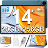TECLAST T70 Tablette Tactile 14'' Pouces Top Gaming Android Tablet, Helio G99 2.2GHz Octa-Core, 20Go RAM+256Go(8To TF), Dual SIM