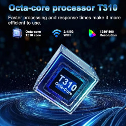 DMOAO Tablette 10 Pouces Android 15 avec 30 Go RAM + 2 to ROM Expansion, Widevine L1, 5G Wi-FI, Gemeni AI, 8 cœurs, GPS, 2 en 1 