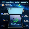 DMOAO Tablette 10 Pouces Android 15 avec 30 Go RAM + 2 to ROM Expansion, Widevine L1, 5G Wi-FI, Gemeni AI, 8 cœurs, GPS, 2 en 1 