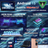Dmoao tablette 10 pouces android 15 avec 30 go ram + 2 to rom expansion, widevine l1, 5g wi-fi, gemeni ai, 8 cœurs, gps, 2 en 1 