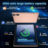Dmoao tablette 10 pouces android 15 avec 30 go ram + 2 to rom expansion, widevine l1, 5g wi-fi, gemeni ai, 8 cœurs, gps, 2 en 1 