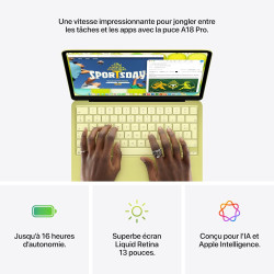 Apple MacBook Neo 13″ 2026 Portable avec Puce A18 Pro : Conçu pour l’IA et Apple Intelligence, écran Liquid Retina, mémoire unif