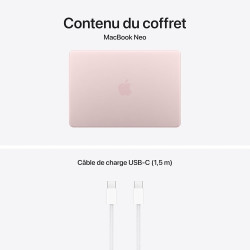 Apple MacBook Neo 13″ 2026 Portable avec Puce A18 Pro : Conçu pour l’IA et Apple Intelligence, écran Liquid Retina, mémoire unif