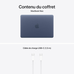 Apple MacBook Neo 13″ 2026 Portable avec Puce A18 Pro : Conçu pour l’IA et Apple Intelligence, mémoire unifiée 8 Go, SSD 256 Go 