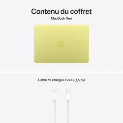 Apple MacBook Neo 13″ 2026 Portable avec Puce A18 Pro : Conçu pour l’IA et Apple Intelligence, mémoire unifiée 8 Go, SSD 256 Go 
