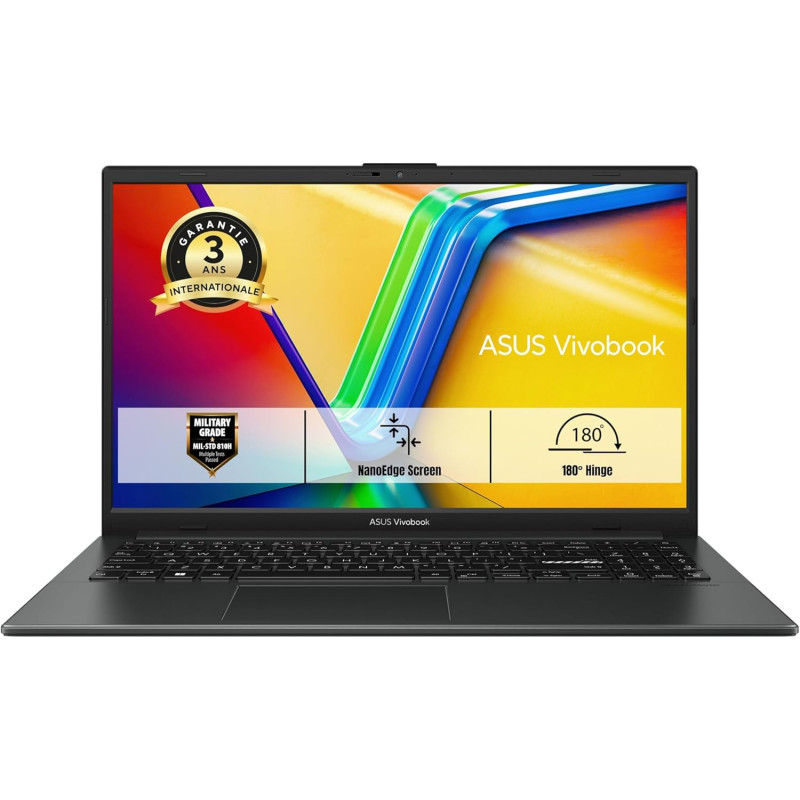 ASUS Vivobook Go 15 E1504TA-BQ200WS 15.6 Pouces FHD PC Portable (processeur Intel N100 3.4 GHz, 8Go DDR4, 128G UFS 2.1, Intel UH