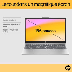 HP 15-fc0005sf Ordinateur Portable 15,6" FHD, PC Portable (AMD Ryzen 5 7520U, RAM 8 Go, SSD 512 Go, AMD Radeon Graphics, Windows