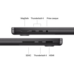 Apple MacBook Pro Ordinateur Portable avec Puce M5, CPU 10 cœurs et GPU 10 cœurs : Conçu pour Apple Intelligence, Écran Liquid R