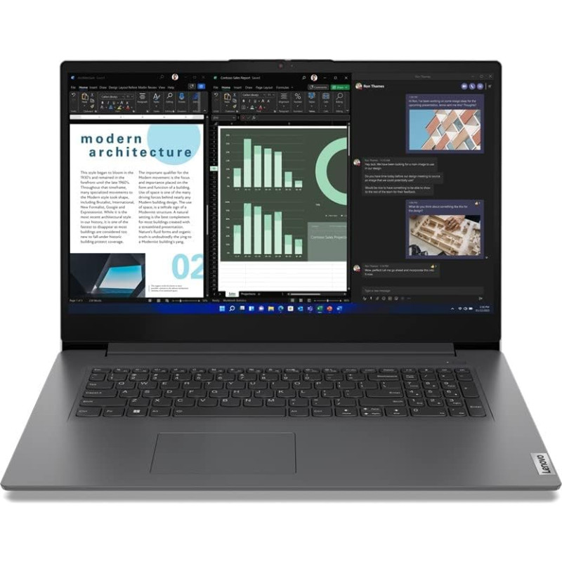 Lenovo i5 (17,3 Zoll IPS FHD) Ordinateur Portable Intel Core i5 13420H, 8 cœurs, 4.60 GHz, 40 Go DDR4, 2 to SSD, Intel® UHD®, HD