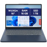 Lenovo IdeaPad Slim 3 16IRH10 - Ordinateur Portable 16'' WUXGA (Intel Core i7-13620H, RAM 16Go, SSD 1To, Intel UHD Graphique, Wi