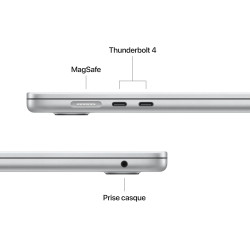 Apple MacBook Air 15 Pouces Portable avec Puce M5 : Écran Liquid Retina 15,3 Pouces, Mémoire unifiée 16 Go, SSD 1 to, Touch ID, 