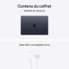 Apple MacBook Air 15 Pouces Portable avec Puce M5 : Écran Liquid Retina 15,3 Pouces, Mémoire unifiée 24 Go, SSD 1 to, Touch ID, 