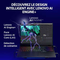 Lenovo Legion 5 15IRX10 - Ordinateur Portable Gaming 15.1'' OLED WQXGA 165Hz (Intel Core i7-13650HX, RAM 32Go, SSD 1To, NVIDIA R