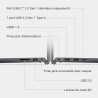 Dell 15 PC Portable DC15250 15,6" FHD (1920 x 1080) 120 Hz, Processeur Intel Core i5-1334U, Graphiques Intel UHD, 16 Go RAM, 512