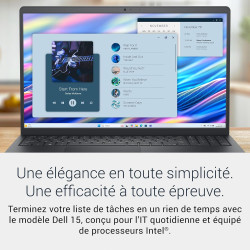 Dell 15 ordinateur portable dc15250 – 15,6" fhd 120hz, intel core i7-1355u, graphiques intel uhd, 16go ram, 512go ssd, webcam hd