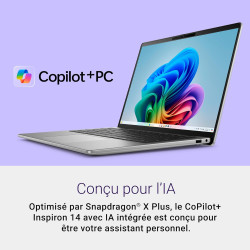 Dell inspiron 14 (5441) copilot+ laptop 14" fhd+ 60hz screen, snapdragon x plus, 16gb ram, 512gb ssd, qualcomm adreno, windows 1