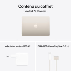 Apple MacBook Air 13 Pouces Ordinateur Portable avec Puce M4 : Conçu pour Apple Intelligence, Écran Liquid Retina de 13,6 Pouces