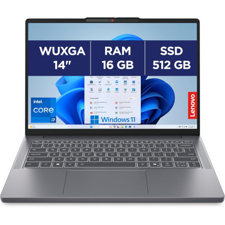 Lenovo IdeaPad Slim 3 14IRH10 - Ordinateur Portable 14'' WUXGA (Intel Core i7-13620H, RAM 16Go, SSD 512Go, Intel UHD Graphics, W