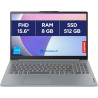 Lenovo IdeaPad Slim 3 15IRU8 - Ordinateur Portable 15.6'' FHD (Intel Core i3-1315U, RAM 8Go, SSD 512Go, Intel UHD Graphique Inté