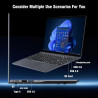 Ordinateur portable 15,6 pouces, PC Portable Win 11, écran HD 1920x1080 Core jusqu'à 3,4 GHz, Pc Portable 16Go 512Go SSD, Laptop