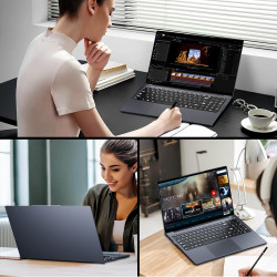 Ordinateur portable 15,6 pouces, PC Portable Win 11, écran HD 1920x1080 Core jusqu'à 3,4 GHz, Pc Portable 16Go 512Go SSD, Laptop