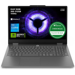Lenovo LOQ Essential 15IRX11 - Ordinateur Portable Gaming 15.6'' FHD 144Hz (Intel Core i5-13450HX, RAM 16Go, SSD 512Go, NVIDIA R