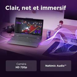 Lenovo LOQ Essential 15IRX11 - Ordinateur Portable Gaming 15.6'' FHD 144Hz (Intel Core i5-13450HX, RAM 16Go, SSD 512Go, NVIDIA R