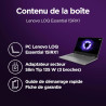 Lenovo LOQ Essential 15IRX11 - Ordinateur Portable Gaming 15.6'' FHD 144Hz (Intel Core i5-13450HX, RAM 16Go, SSD 512Go, NVIDIA R