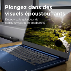 Lenovo IdeaPad Slim 3 Chromebook 14M868 - Ordinateur Portable 14'' FHD (MediaTek Kompanio 520, RAM 4Go, SSD 128Go, Arm Mali-G52 
