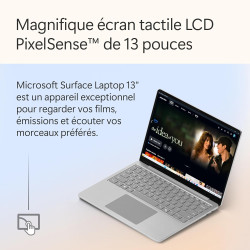 Microsoft Surface Laptop | Copilot+ PC | Ecran Tactile LCD 13”| Snapdragon® X Plus | 16Go RAM | Stockage 256Go | Dernier Modèle 