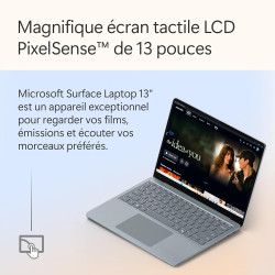 Microsoft Surface Laptop | Copilot+ PC | Ecran Tactile LCD 13”| Snapdragon® X Plus | 16Go RAM | Stockage 512Go | Dernier Modèle 