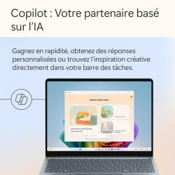 Microsoft Surface Laptop | Copilot+ PC | Ecran Tactile LCD 13”| Snapdragon® X Plus | 16Go RAM | Stockage 512Go | Dernier Modèle 