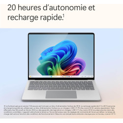 Microsoft Surface Laptop | Copilot+ PC | Ecran Tactile 15”| Snapdragon® X Elite | 16Go RAM | SSD 256Go | Dernier Modèle, 7ème Ed