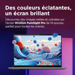 Lenovo Yoga Slim 7 14IMH9 - Ordinateur Portable 14'' WUXGA OLED (Intel Core Ultra 5 125H, RAM 16Go, SSD 512Go, Intel Arc Graphic