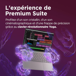 Lenovo Yoga Slim 7 14IMH9 - Ordinateur Portable 14'' WUXGA OLED (Intel Core Ultra 5 125H, RAM 16Go, SSD 512Go, Intel Arc Graphic