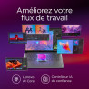 Lenovo Yoga Slim 7 15ILL9 - Ordinateur Portable Copilot+ 15'' 2.8K WQXGA+ 120Hz Tactile (Intel Ultra 7 256V, RAM 16Go, SSD 512Go