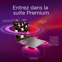 Lenovo Yoga Slim 7 15ILL9 - Ordinateur Portable Copilot+ 15'' 2.8K WQXGA+ 120Hz Tactile (Intel Ultra 7 256V, RAM 16Go, SSD 512Go