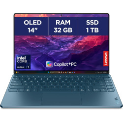 Lenovo Yoga Slim 9 14ILL10 - Ordinateur Portable 14'' 4K OLED WQUXGA Tactile Copilot+ (Intel Ultra 7 258V, RAM 32Go, SSD 1To, In
