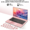 Ordinateur Portable 14 Pouces Celeron N5095 Win11 Pro 8Go RAM 256Go SSD Extension1To 5G WiFi 1920x1080 FHD PC Portable avec Sour