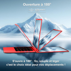 Ruzava 2026 Ordinateur Portable 14 Pouces Celeron N5095 8Go RAM 256Go PC Portable Extension SSD TF 1To 5000mAh Laptop HDMI Type-