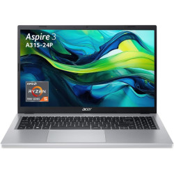 acer Aspire 3 A315-24P-R6TR, Ordinateur Portable 15,6'' Full HD, PC Portable (AMD Ryzen 5 7520U, RAM 16 Go, SSD 512 Go, AMD Rade