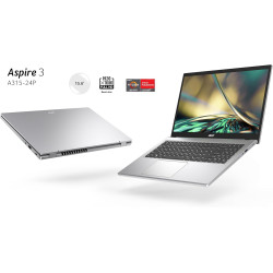 acer Aspire 3 A315-24P-R6TR, Ordinateur Portable 15,6'' Full HD, PC Portable (AMD Ryzen 5 7520U, RAM 16 Go, SSD 512 Go, AMD Rade