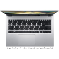 acer Aspire 3 A315-24P-R6TR, Ordinateur Portable 15,6'' Full HD, PC Portable (AMD Ryzen 5 7520U, RAM 16 Go, SSD 512 Go, AMD Rade