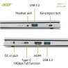 acer Aspire 3 A315-24P-R6TR, Ordinateur Portable 15,6'' Full HD, PC Portable (AMD Ryzen 5 7520U, RAM 16 Go, SSD 512 Go, AMD Rade